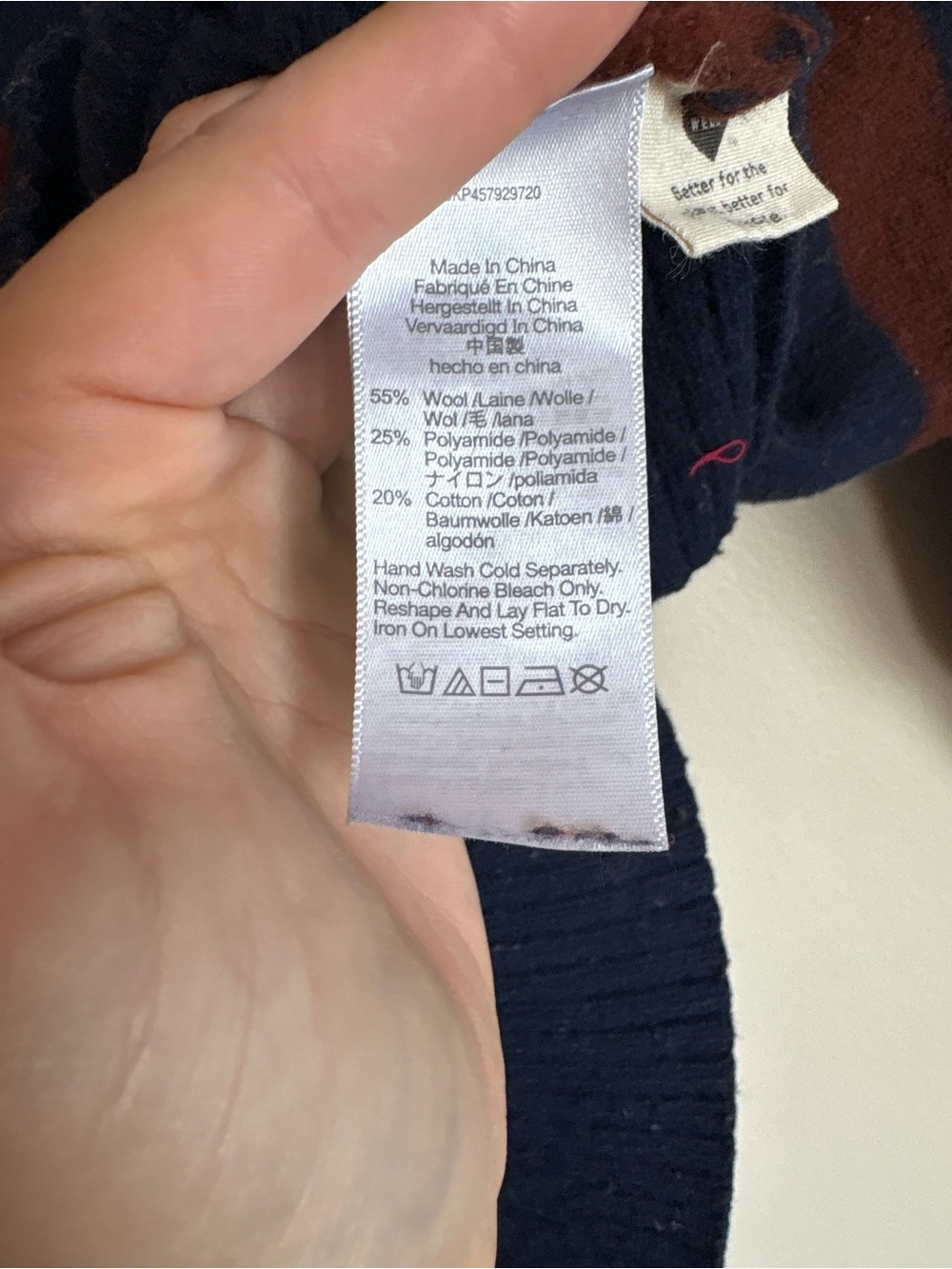 Madewell Striped Wool Blend Turtleneck Sweater Oversized - Picture 6 of 9